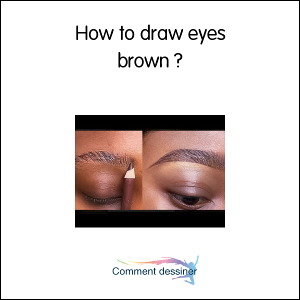 How to draw eyes brown